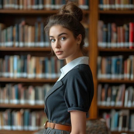 Фотосессия в библиотеке