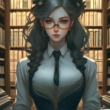 Красивая библиотекарша