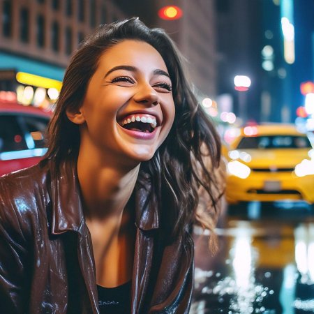 Смеющаяся девушка