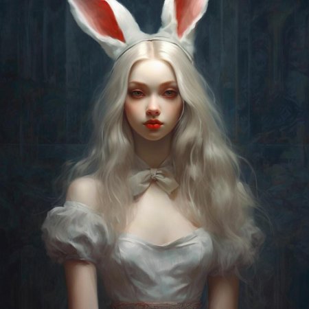 Кролик девушка