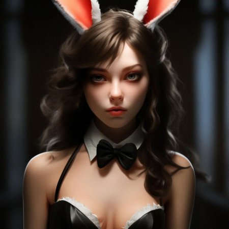 Девушка в костюме зайчика