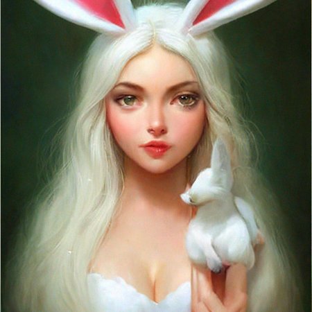 Девушка кролик