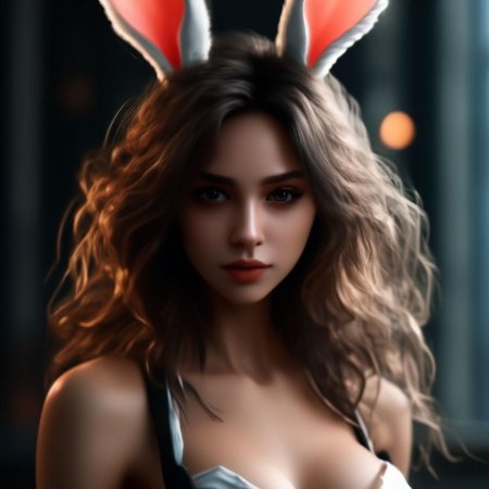 Кролик девушка