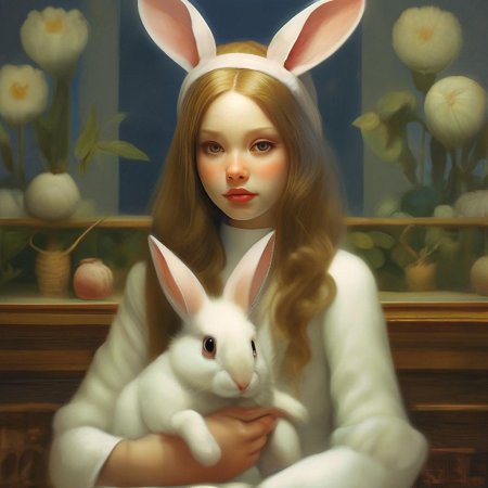 Девушка заяц