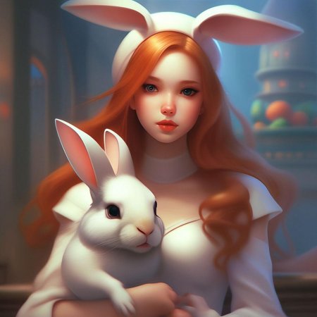 Девушка кролик