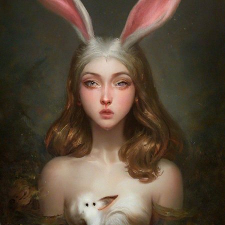 Девочка с кроликом