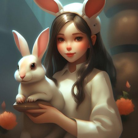 Девушка кролик