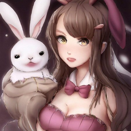 Девушка зайка аниме