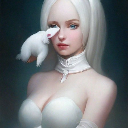 Альбинос девушка