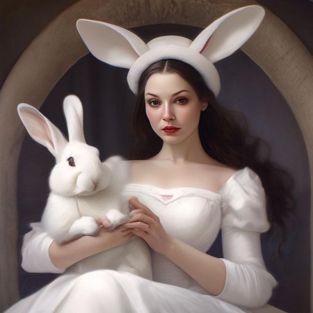 Женщина кролик
