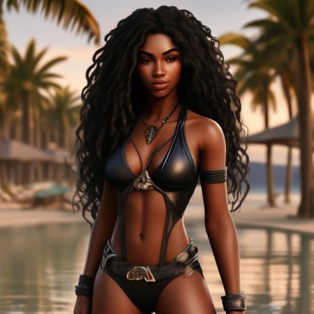 Чернокожая девушка