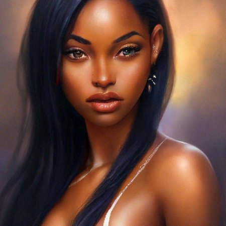 Красивая темнокожая девушка