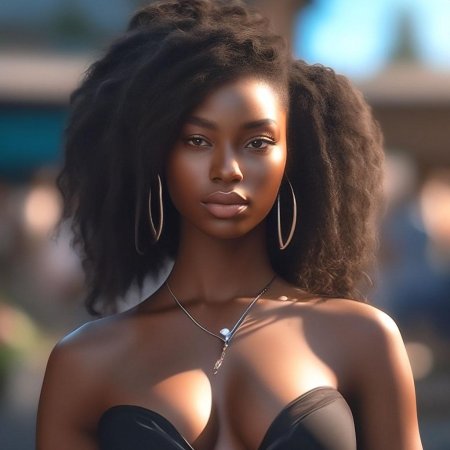 Чернокожая девушка