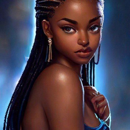 Красивая чернокожая девушка