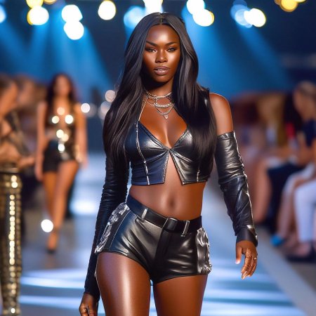 Модель темнокожая знаменитая