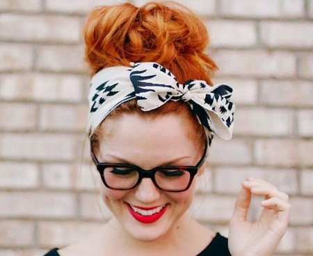 Прически с банданой