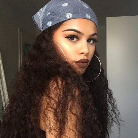 Бандана на кудрявые волосы