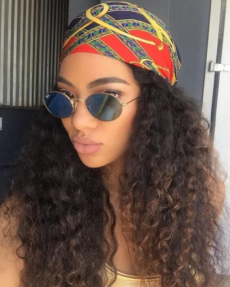 Прическа африканские кудри