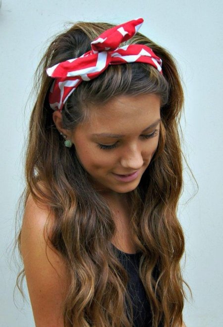 Прически с банданой