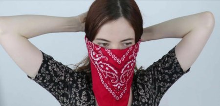 Косынка на лицо