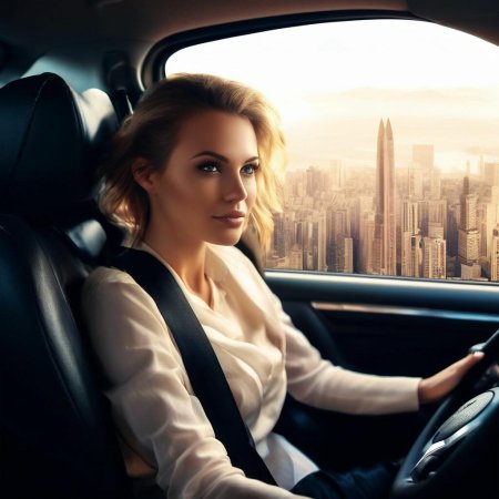 Женщина в автомобиле