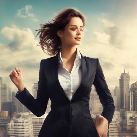 Девушка в деловом костюме
