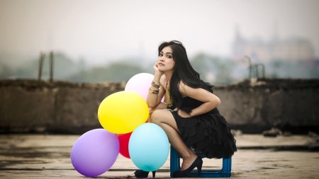 Фотосессия с воздушными шарами