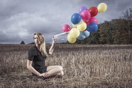 Фотосессия с воздушными шарами