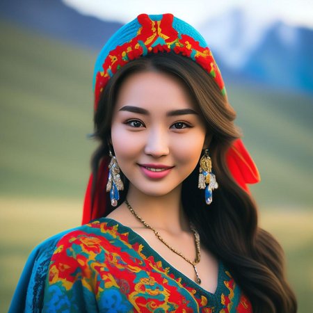 Красивая девушка казашка