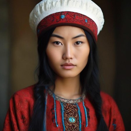 Киргизская женщина