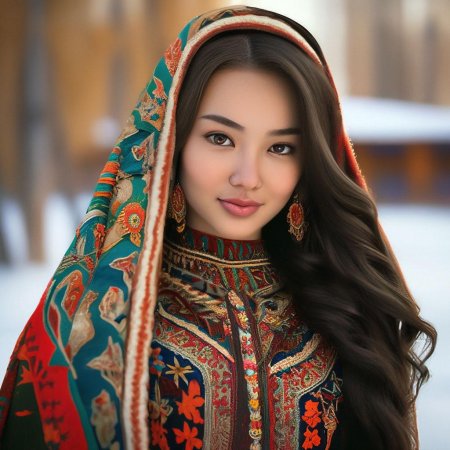 Красивая казахская девушка