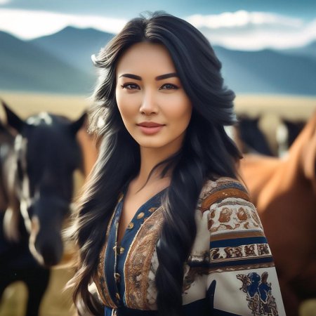 Красивая кыргызка