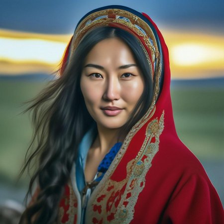 Красивые монгольские девушки