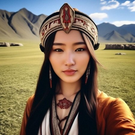 Киргизская девушка