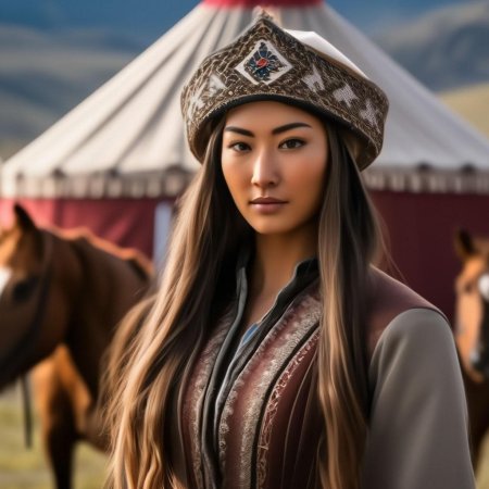 Киргизская женщина