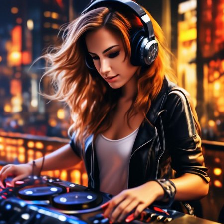 Девушка музыка