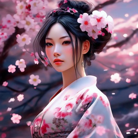 Девушка японская