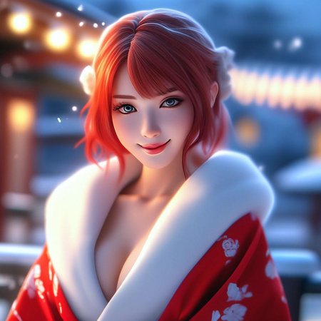 Девушка аниме красивая