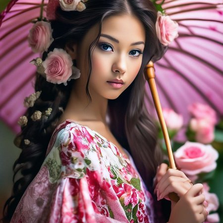 Красивая азиатская девушка