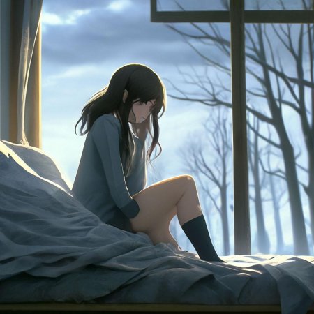 Одинокая девушка