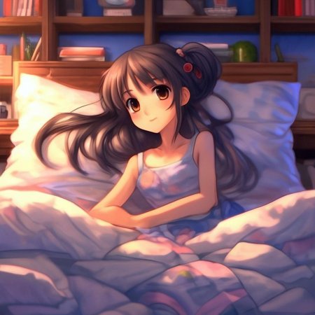 Кровать аниме