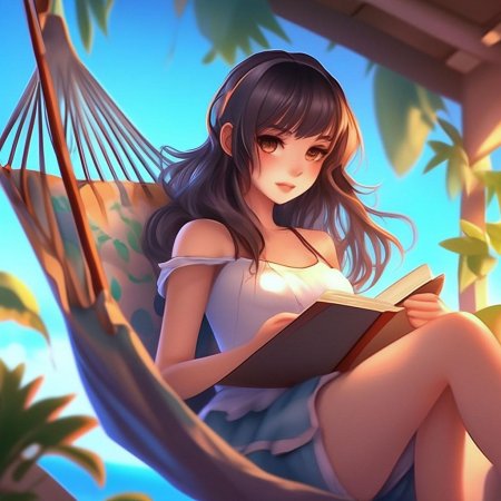 Аниме брюнетка