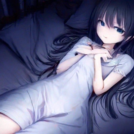 Грустная аниме девочка