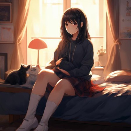 Грустная аниме