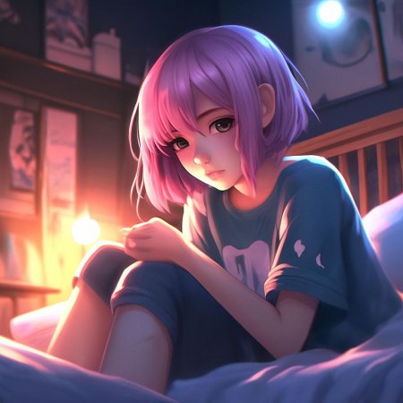 Розовое аниме