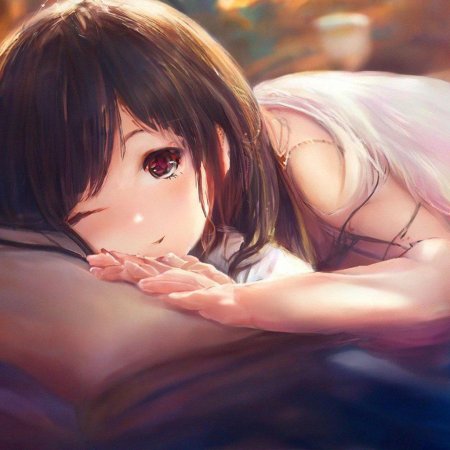 Красивая аниме девушка