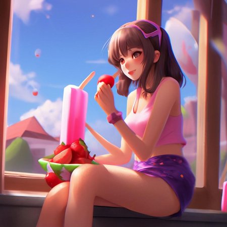 Девчонка аниме