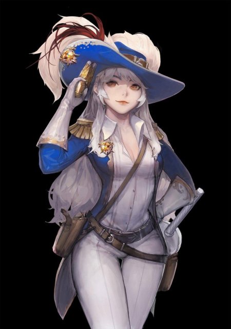 Девушка Мушкетер арт