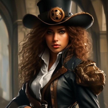 Девушка в стиле стимпанк