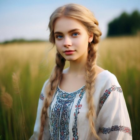 Красивая славянская девушка